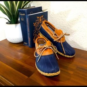 BEAN BOOTS L.L BEAN DUCK BOOTS WITH LEATHER 8 MOCS